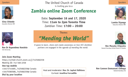 Zambia Online Conference: Mending the World